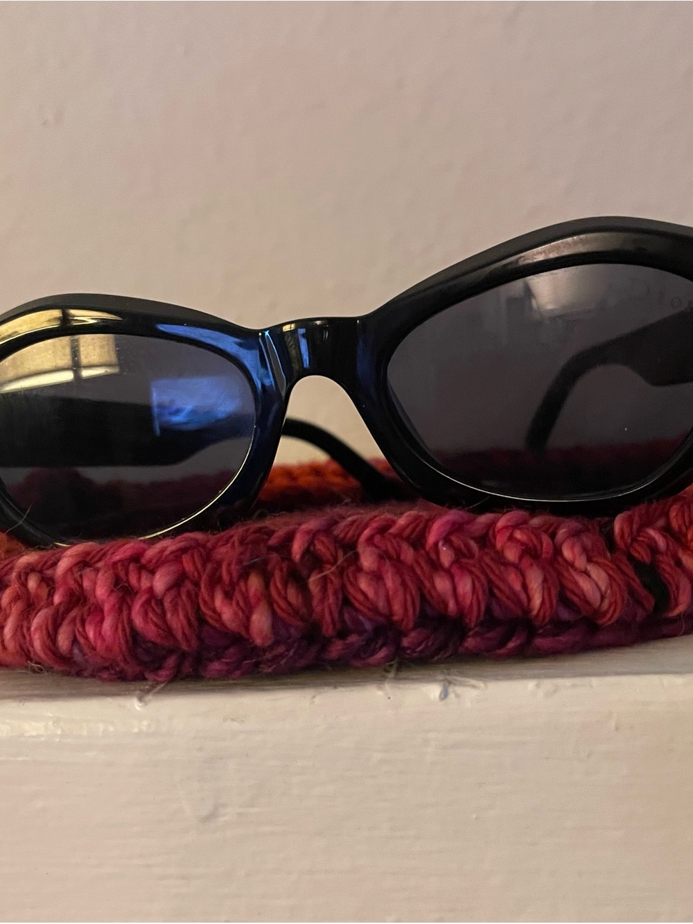 Dior Black Oval Women's Sunglasses